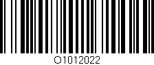 Código de barras (EAN, GTIN, SKU, ISBN): 'O1012022'