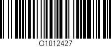 Código de barras (EAN, GTIN, SKU, ISBN): 'O1012427'