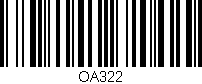 Código de barras (EAN, GTIN, SKU, ISBN): 'OA322'