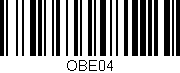 Código de barras (EAN, GTIN, SKU, ISBN): 'OBE04'