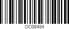 Código de barras (EAN, GTIN, SKU, ISBN): 'OC08494'