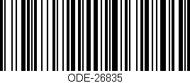 Código de barras (EAN, GTIN, SKU, ISBN): 'ODE-26835'