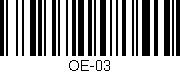 Código de barras (EAN, GTIN, SKU, ISBN): 'OE-03'