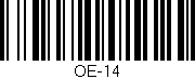 Código de barras (EAN, GTIN, SKU, ISBN): 'OE-14'