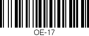 Código de barras (EAN, GTIN, SKU, ISBN): 'OE-17'