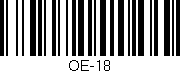 Código de barras (EAN, GTIN, SKU, ISBN): 'OE-18'