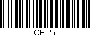 Código de barras (EAN, GTIN, SKU, ISBN): 'OE-25'