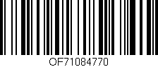 Código de barras (EAN, GTIN, SKU, ISBN): 'OF71084770'