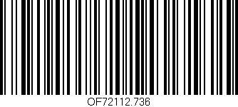Código de barras (EAN, GTIN, SKU, ISBN): 'OF72112.736'