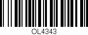 Código de barras (EAN, GTIN, SKU, ISBN): 'OL4343'