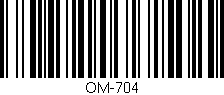 Código de barras (EAN, GTIN, SKU, ISBN): 'OM-704'