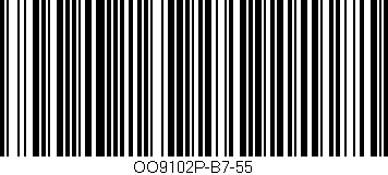 Código de barras (EAN, GTIN, SKU, ISBN): 'OO9102P-B7-55'