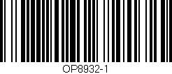Código de barras (EAN, GTIN, SKU, ISBN): 'OP8932-1'