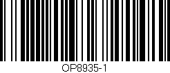 Código de barras (EAN, GTIN, SKU, ISBN): 'OP8935-1'