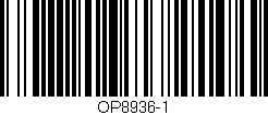 Código de barras (EAN, GTIN, SKU, ISBN): 'OP8936-1'