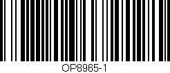 Código de barras (EAN, GTIN, SKU, ISBN): 'OP8965-1'