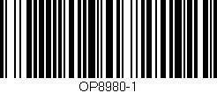 Código de barras (EAN, GTIN, SKU, ISBN): 'OP8980-1'