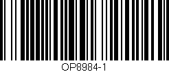 Código de barras (EAN, GTIN, SKU, ISBN): 'OP8984-1'