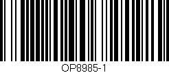 Código de barras (EAN, GTIN, SKU, ISBN): 'OP8985-1'
