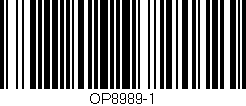 Código de barras (EAN, GTIN, SKU, ISBN): 'OP8989-1'