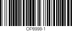 Código de barras (EAN, GTIN, SKU, ISBN): 'OP8998-1'