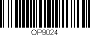 Código de barras (EAN, GTIN, SKU, ISBN): 'OP9024'