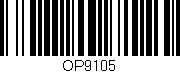 Código de barras (EAN, GTIN, SKU, ISBN): 'OP9105'