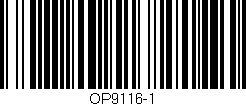 Código de barras (EAN, GTIN, SKU, ISBN): 'OP9116-1'
