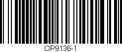 Código de barras (EAN, GTIN, SKU, ISBN): 'OP9136-1'
