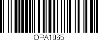 Código de barras (EAN, GTIN, SKU, ISBN): 'OPA1065'