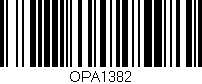 Código de barras (EAN, GTIN, SKU, ISBN): 'OPA1382'