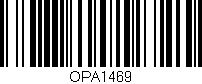Código de barras (EAN, GTIN, SKU, ISBN): 'OPA1469'