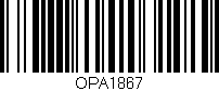 Código de barras (EAN, GTIN, SKU, ISBN): 'OPA1867'
