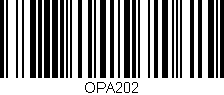 Código de barras (EAN, GTIN, SKU, ISBN): 'OPA202'