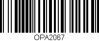 Código de barras (EAN, GTIN, SKU, ISBN): 'OPA2067'