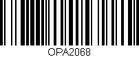 Código de barras (EAN, GTIN, SKU, ISBN): 'OPA2068'