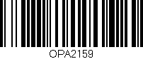 Código de barras (EAN, GTIN, SKU, ISBN): 'OPA2159'