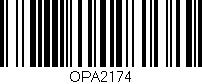 Código de barras (EAN, GTIN, SKU, ISBN): 'OPA2174'