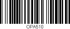 Código de barras (EAN, GTIN, SKU, ISBN): 'OPA510'