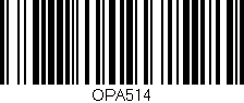 Código de barras (EAN, GTIN, SKU, ISBN): 'OPA514'