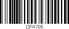 Código de barras (EAN, GTIN, SKU, ISBN): 'OPA709'