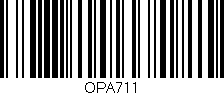 Código de barras (EAN, GTIN, SKU, ISBN): 'OPA711'