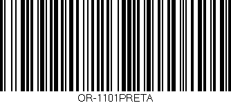 Código de barras (EAN, GTIN, SKU, ISBN): 'OR-1101PRETA'