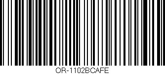 Código de barras (EAN, GTIN, SKU, ISBN): 'OR-1102BCAFE'