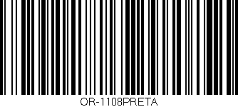 Código de barras (EAN, GTIN, SKU, ISBN): 'OR-1108PRETA'
