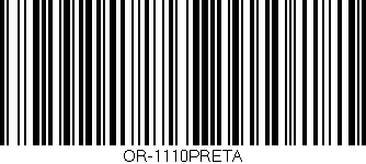 Código de barras (EAN, GTIN, SKU, ISBN): 'OR-1110PRETA'