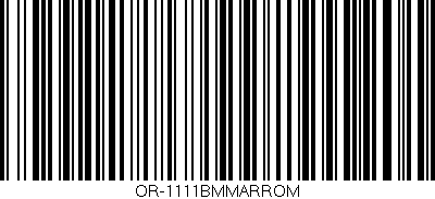 Código de barras (EAN, GTIN, SKU, ISBN): 'OR-1111BMMARROM'