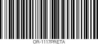 Código de barras (EAN, GTIN, SKU, ISBN): 'OR-1117PRETA'