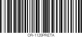 Código de barras (EAN, GTIN, SKU, ISBN): 'OR-1120PRETA'