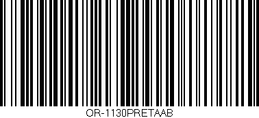 Código de barras (EAN, GTIN, SKU, ISBN): 'OR-1130PRETAAB'